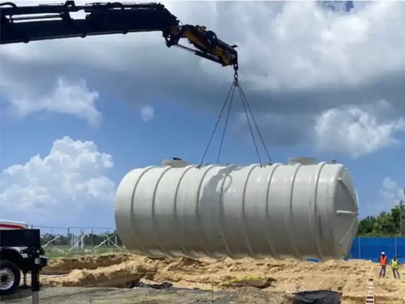 Tank supply and installation